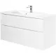 Приобрести Тумба Bianco Lucido 109,6 см BelBagno Marino MARINO-H60-1100-2C-SO-BL-P в магазине сантехники Santeh-Crystal.ru