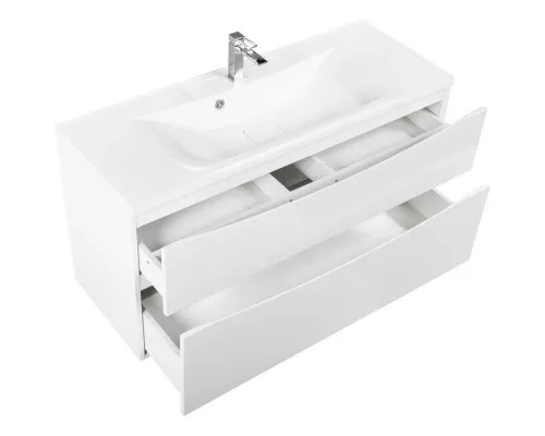 Приобрести Тумба Bianco Lucido 109,6 см BelBagno Marino MARINO-H60-1100-2C-SO-BL-P в магазине сантехники Santeh-Crystal.ru
