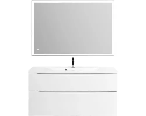Приобрести Тумба Bianco Lucido 109,6 см BelBagno Marino MARINO-H60-1100-2C-SO-BL-P в магазине сантехники Santeh-Crystal.ru