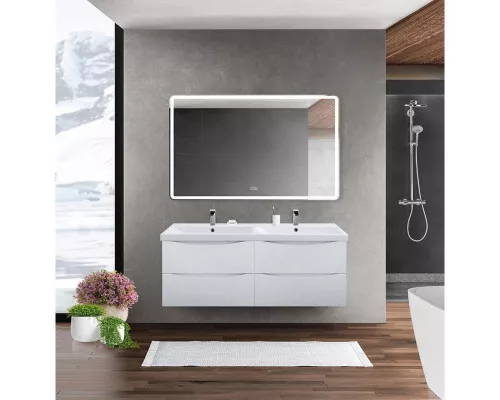 Приобрести Тумба Bianco Lucido 117,2 см BelBagno Marino MARINO-CER-1200-4C-SO-2-BL-P в магазине сантехники Santeh-Crystal.ru