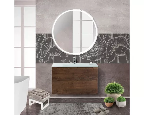 Купить Тумба Rovere Moro 99,6 см BelBagno Etna ETNA-H60-1000-2C-SO-RW-P в магазине сантехники Santeh-Crystal.ru