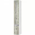 Пенал подвесной белый глянец/бетон пайн L Акватон Капри 1A230503KPDAL