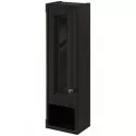 Шкаф одностворчатый черный матовый L Caprigo Jardin 10490L-B032