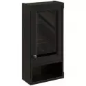 Шкаф одностворчатый черный матовый R Caprigo Jardin 10492R-B032