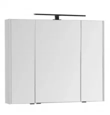 Зеркальный шкаф 90х75 см белый Aquanet Латина 00179605