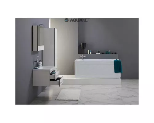 Заказать Зеркальный шкаф 58х67 см белый Aquanet Верона 00175344 в магазине сантехники Santeh-Crystal.ru