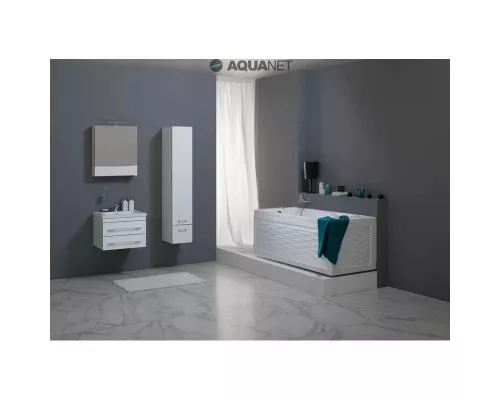 Заказать Зеркальный шкаф 58х67 см белый Aquanet Верона 00175344 в магазине сантехники Santeh-Crystal.ru