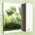 Зеркальный шкаф 79,6х75 см дуб солсбери/белый глянец Comforty Рио 00003126982