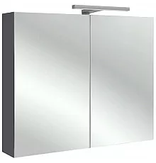 Зеркальный шкаф серый антрацит 80х65 см Jacob Delafon Odeon Up EB796RU-N14