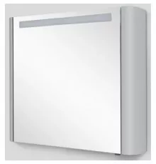 Зеркальный шкаф 80х70 см серый шелк глянец L Am.Pm Sensation M30MCL0801FG