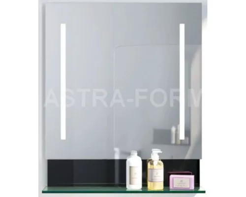 Приобрести Зеркало 68х83,3 см черный глянец Astra-Form Альфа 020403/020405 в магазине сантехники Santeh-Crystal.ru