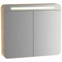 Зеркальный шкаф 80х70 см дуб Vitra Sento 60896