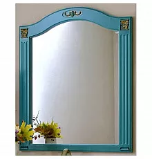 Зеркало 83х92,5 см аквамарин золотая патина Atoll Венеция