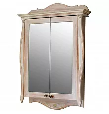 Зеркальный шкаф 78х115 см персик Atoll Ривьера