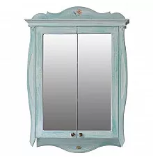Зеркало-шкаф 78х115 см голубой Atoll Ривьера