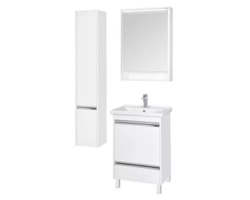 Купить Зеркальный шкаф 60х85 см белый глянец Акватон Капри 1A230302KP010 в магазине сантехники Santeh-Crystal.ru