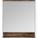 Зеркало белый глянец/таксония темная 80х85 см Акватон Капри 1A230402KPDB0