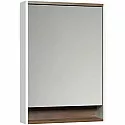 Зеркальный шкаф белый глянец/таксония темная 60х85 см Акватон Капри 1A230302KPDB0