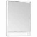 Зеркальный шкаф 60х85 см белый глянец Акватон Капри 1A230302KP010