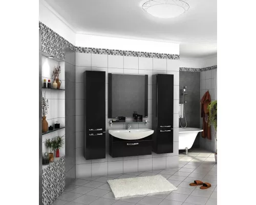 Купить Зеркало 80х85,8 см черный Акватон Ария 1A141902AA950 в магазине сантехники Santeh-Crystal.ru