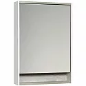 Зеркальный шкаф белый глянец/бетон пайн 60х85 см Акватон Капри 1A230302KPDA0