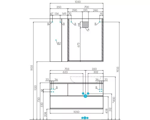 Заказать Зеркало 70х85 см дуб кантри Акватон Терра 1A247002TEDY0 в магазине сантехники Santeh-Crystal.ru