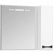 Зеркальный шкаф 80х86,8 см белый глянец R Акватон Диор 1A168002DR01R