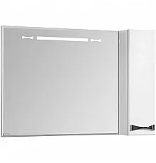 Зеркальный шкаф 100х86,8 см белый глянец R Акватон Диор 1A167902DR01R