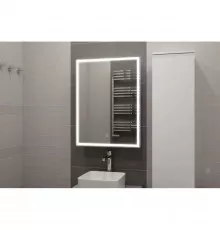 Зеркальный шкаф 60х80 см белый R Art&Max Techno AM-Tec-600-800-1D-R-DS-F