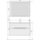 Купить Зеркало 91,5х68,5 см Jorno Modul Mol.02.92/W в магазине сантехники Santeh-Crystal.ru