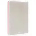 Зеркальный шкаф 45,5х85,5 см розовой иней R Jorno Pastel Pas.03.46/PI