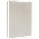 Зеркальный шкаф 60х85,5 см розовый иней R Jorno Pastel Pas.03.60/PI