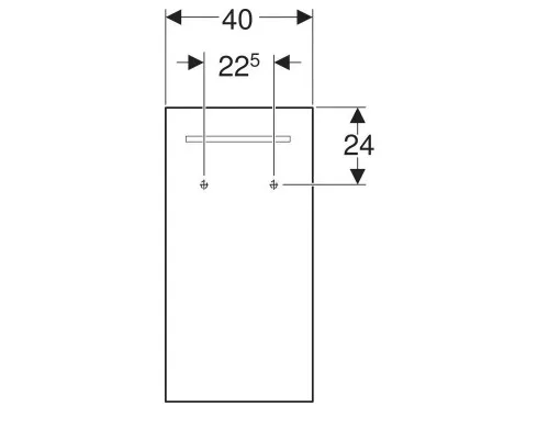 Приобрести Зеркало 40х80 см Geberit Renova Compact Y862340000 в магазине сантехники Santeh-Crystal.ru