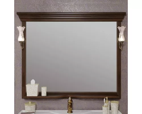 Заказать Зеркало 129х101 см орех антикварный Opadiris Риспекто в магазине сантехники Santeh-Crystal.ru