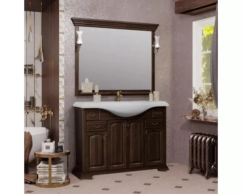 Заказать Зеркало 129х101 см орех антикварный Opadiris Риспекто в магазине сантехники Santeh-Crystal.ru