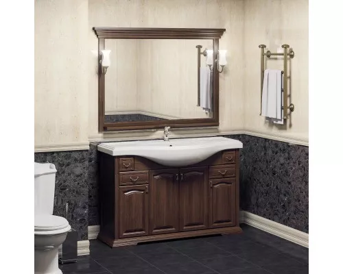 Заказать Зеркало 129х101 см орех антикварный Opadiris Риспекто в магазине сантехники Santeh-Crystal.ru