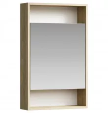 Зеркальный шкаф 50х80 см дуб балтийский L/R Aqwella City SIT0405DB
