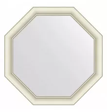 Зеркало 66х66 см белый с серебром Evoform Octagon BY 7438