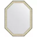 Зеркало 60х80 см брашированное серебро Evoform Octagon BY 7426