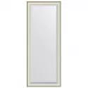 Зеркало напольное 109х200 см белая кожа с хромом Evoform Exclusive floor BY 6192