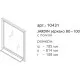 Заказать Зеркало 72,5х81,4 см белый матовый Caprigo Jardin 10431-B031G в магазине сантехники Santeh-Crystal.ru