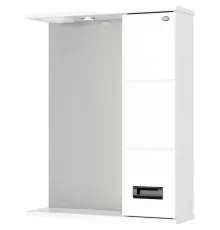 Зеркальный шкаф 58х71,2 см белый глянец R Onika Балтика 205846