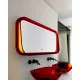 Купить Зеркало 120х50 см красный Abber Kristall AT6702Rubin в магазине сантехники Santeh-Crystal.ru