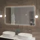 Приобрести Зеркало 140х80см Cezares Duet CZR-SPC-DUET-1400-800-LED-TCH в магазине сантехники Santeh-Crystal.ru