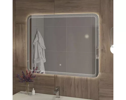 Купить Зеркало 80х80см Cezares Duet CZR-SPC-DUET-800-800-LED-TCH в магазине сантехники Santeh-Crystal.ru