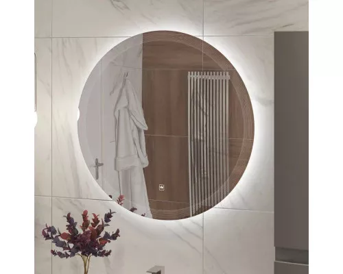 Купить Зеркало 70х70 см Cezares Eco CZR-SPC-ECO-700-LED-TCH в магазине сантехники Santeh-Crystal.ru