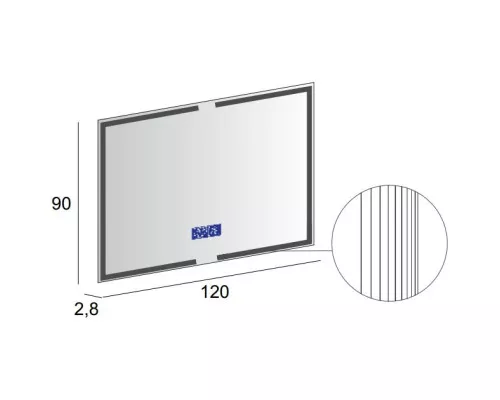Заказать Зеркало 120х90 см Cezares 45064 в магазине сантехники Santeh-Crystal.ru