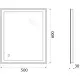 Заказать Зеркало 50х60 см BelBagno SPC-GRT-500-600-LED-TCH в магазине сантехники Santeh-Crystal.ru