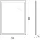 Приобрести Зеркало 60х80 см BelBagno SPC-GRT-600-800-LED-BTN в магазине сантехники Santeh-Crystal.ru