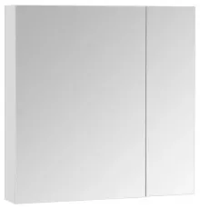 Зеркальный шкаф 70х70 см белый глянец Акватон Асти 1A263402AX010